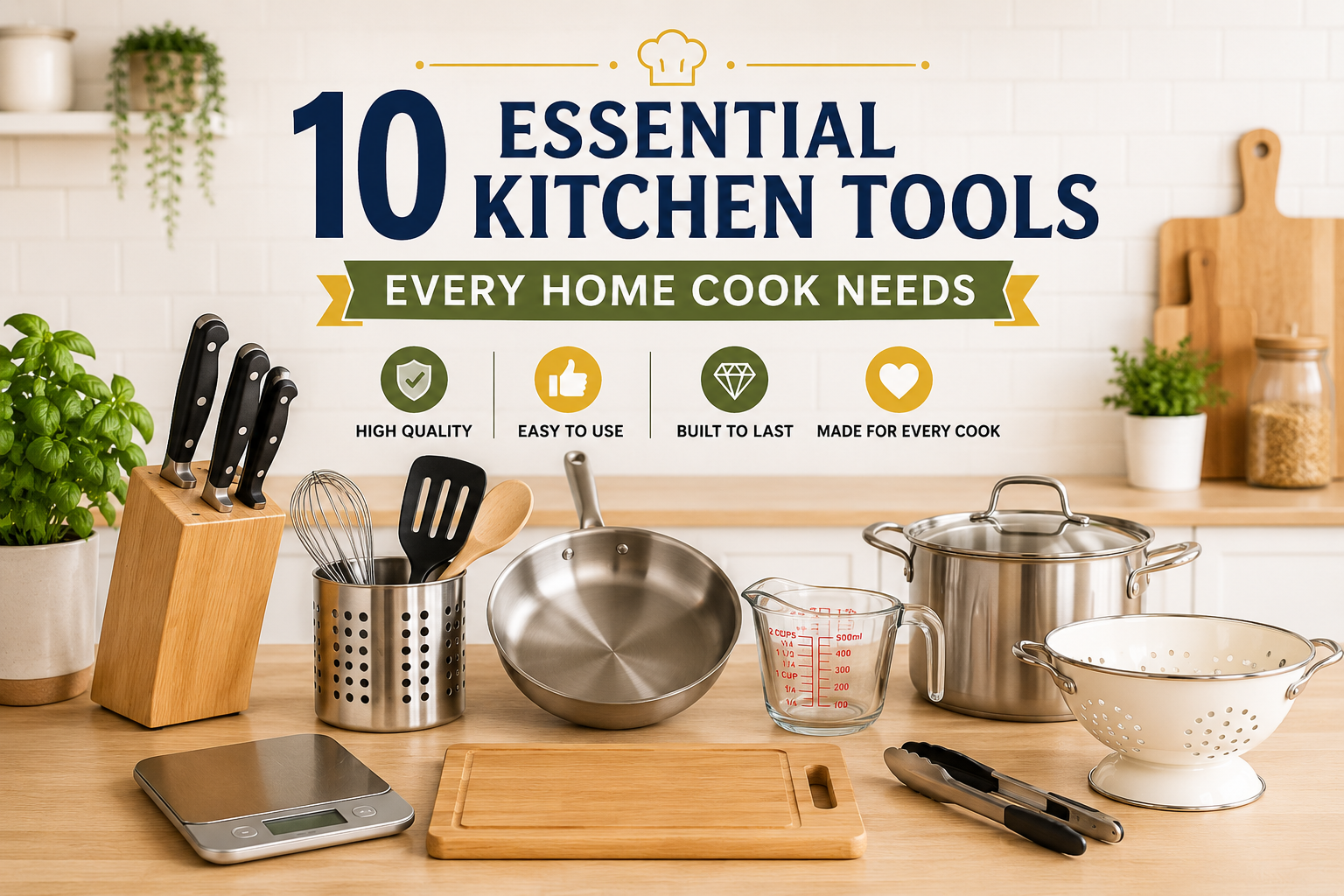 10 Essential Kitchen Tools Every Home Cook Needs