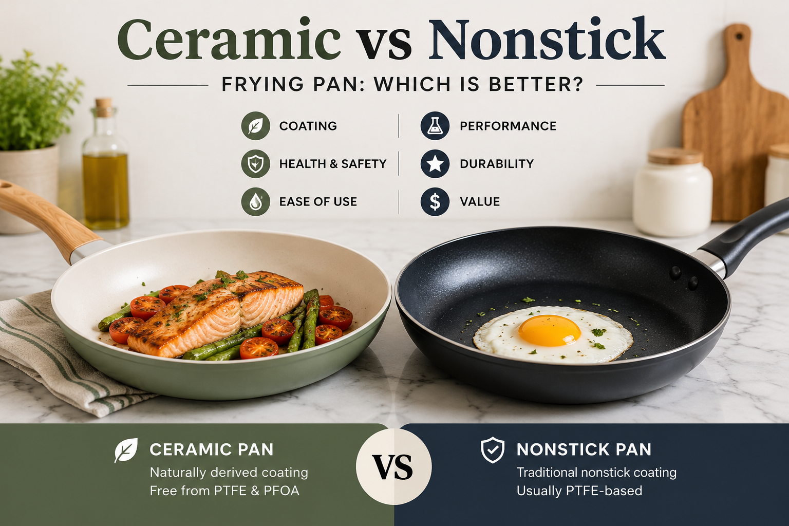 Ceramic vs Nonstick Frying Pan: Which Is Better?