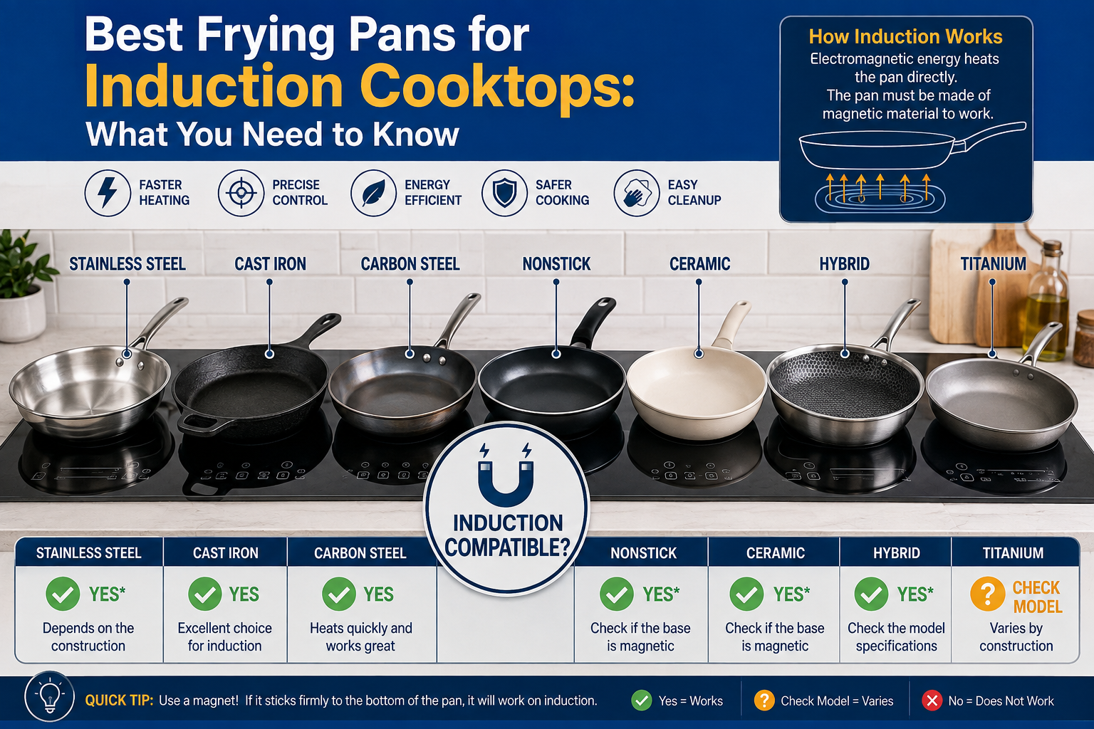 Best Frying Pans for Induction Cooktops: What You Need to Know