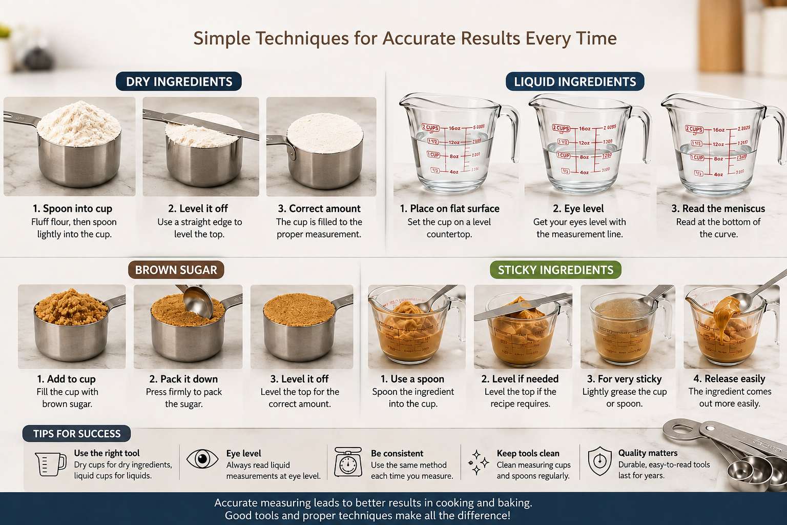 How to Measure Ingredients Correctly