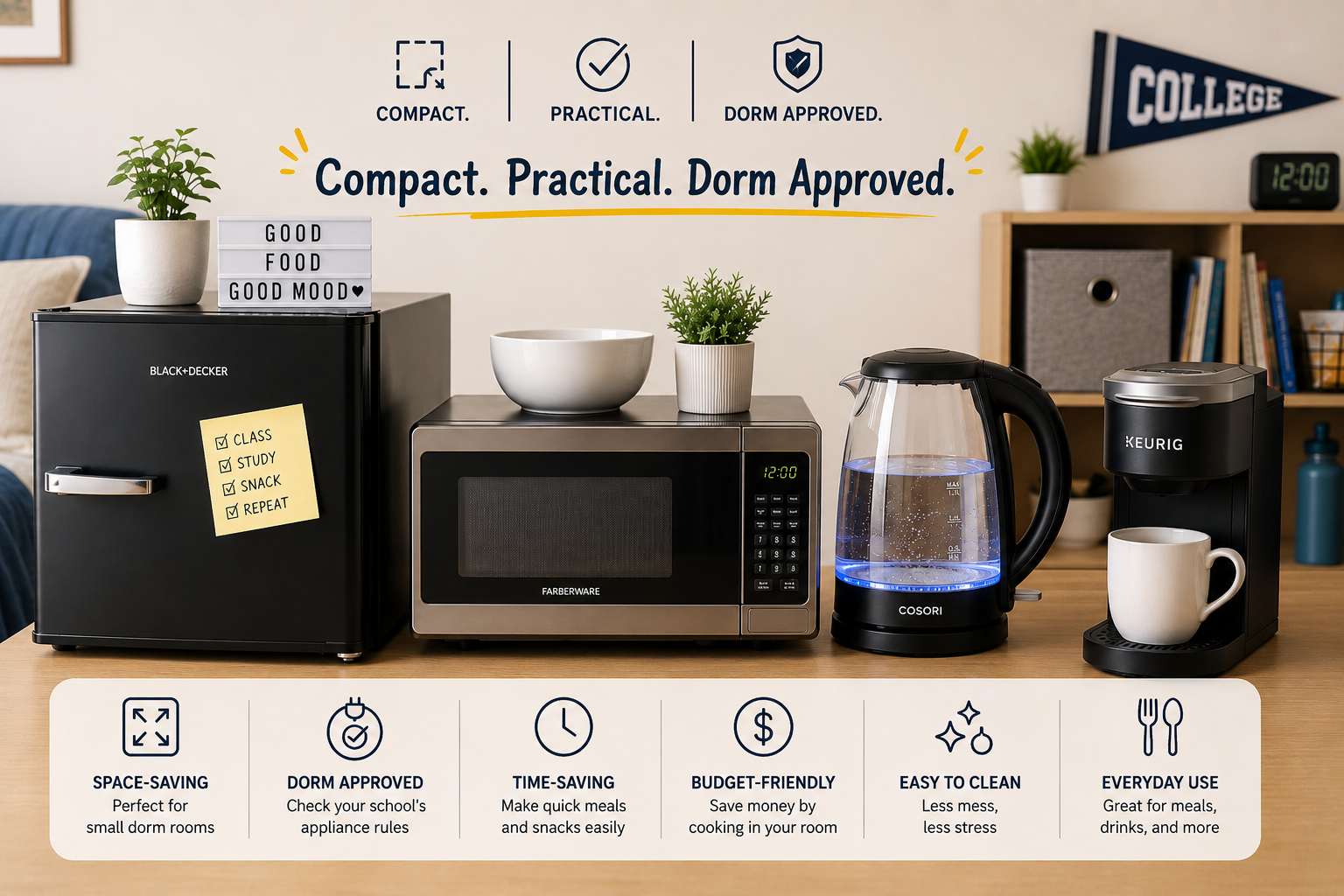 Best Small Kitchen Appliances for College Dorms