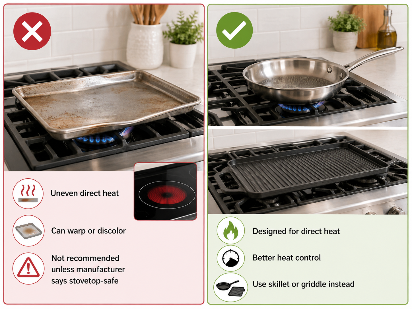 Can You Use a Baking Sheet on the Stovetop?