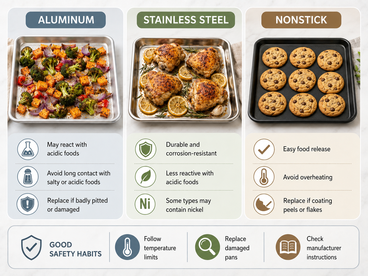 Are Baking Sheets Safe? Aluminum, Stainless Steel & Nonstick Explained
