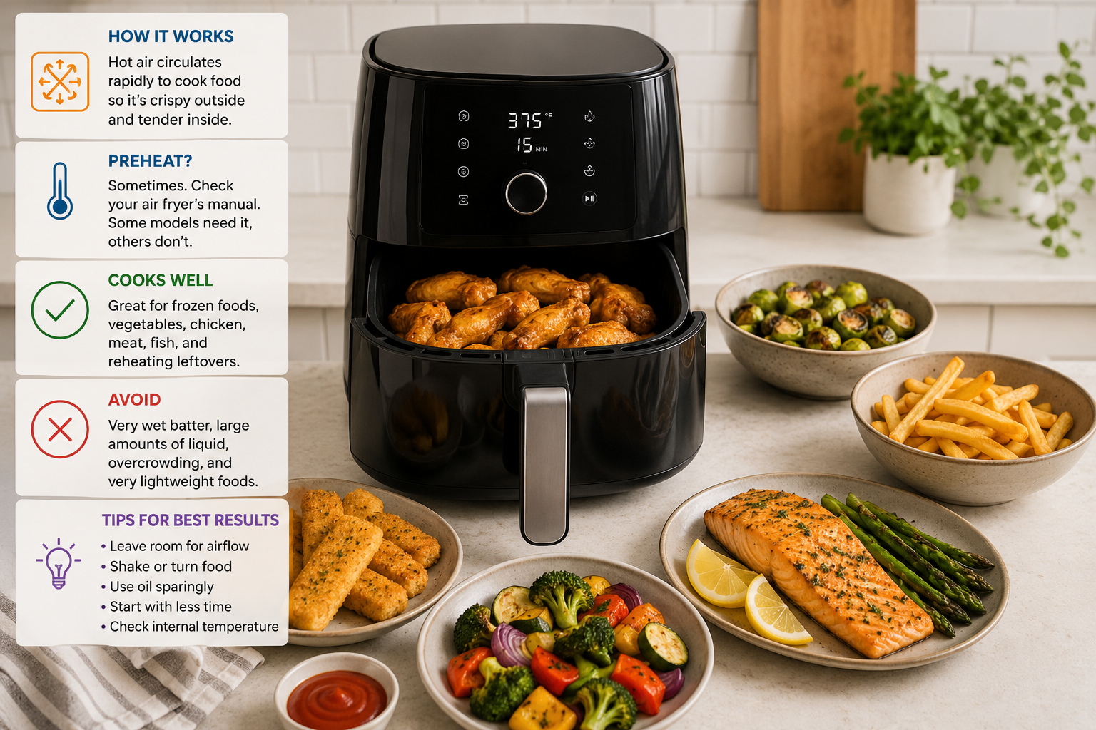 Air Fryer Basics: How It Works, What to Cook, What to Avoid & Do You Need to Preheat?