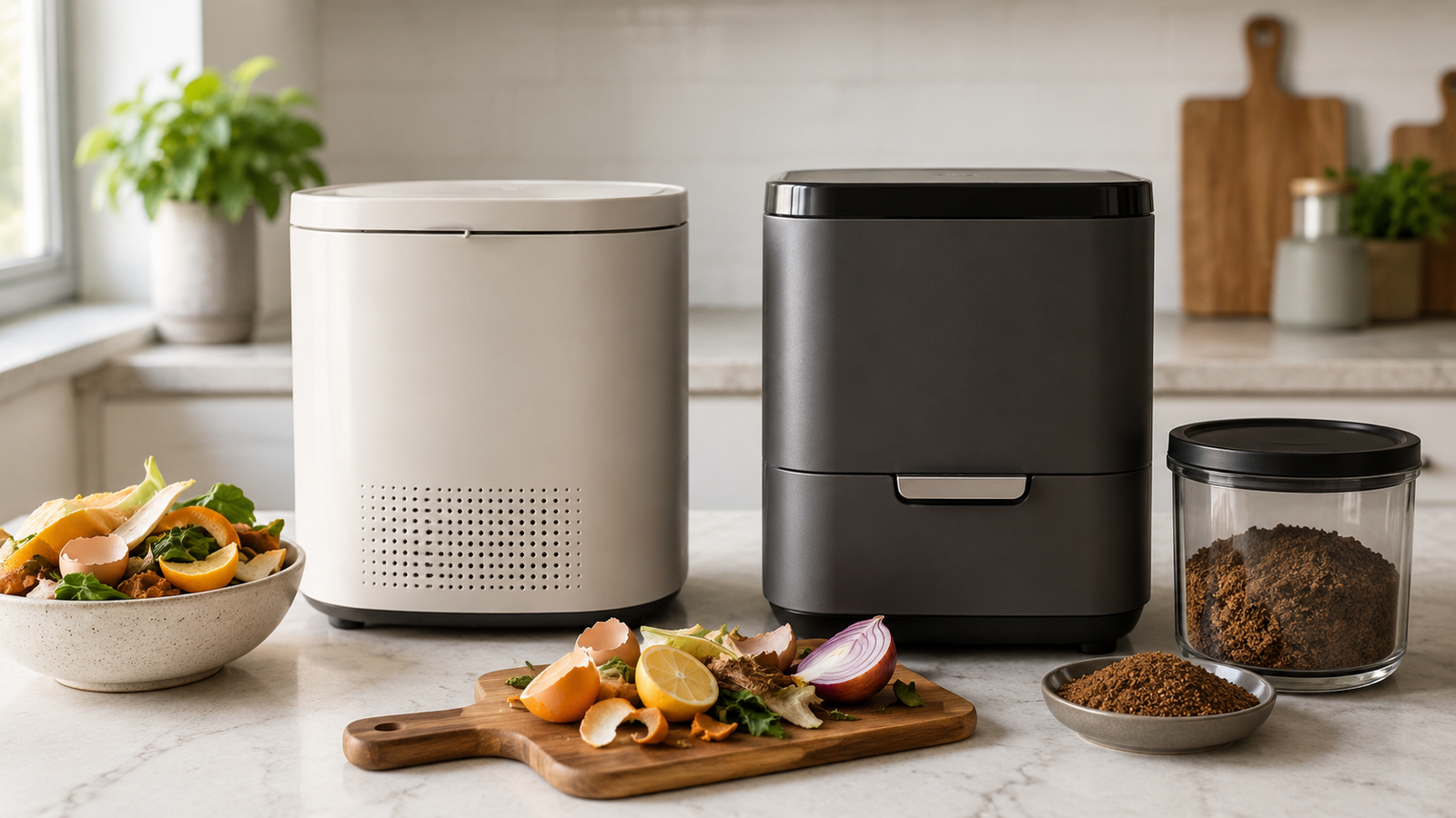 Types of Countertop Food Composters: Microbial Composter vs Food Recycler