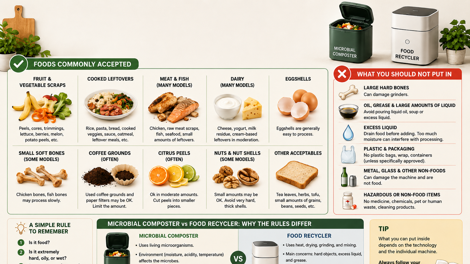 What Can You Put in a Countertop Composter?